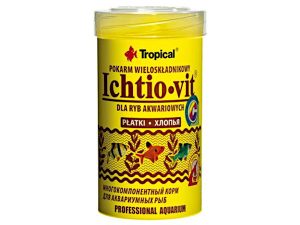 Akvaariokalojen hiutaleruoka Tropical Ichtio Vit 250ml / 50g
